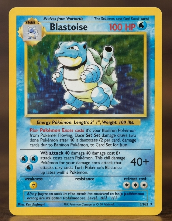 Blastoise Base Set Pokemon card
