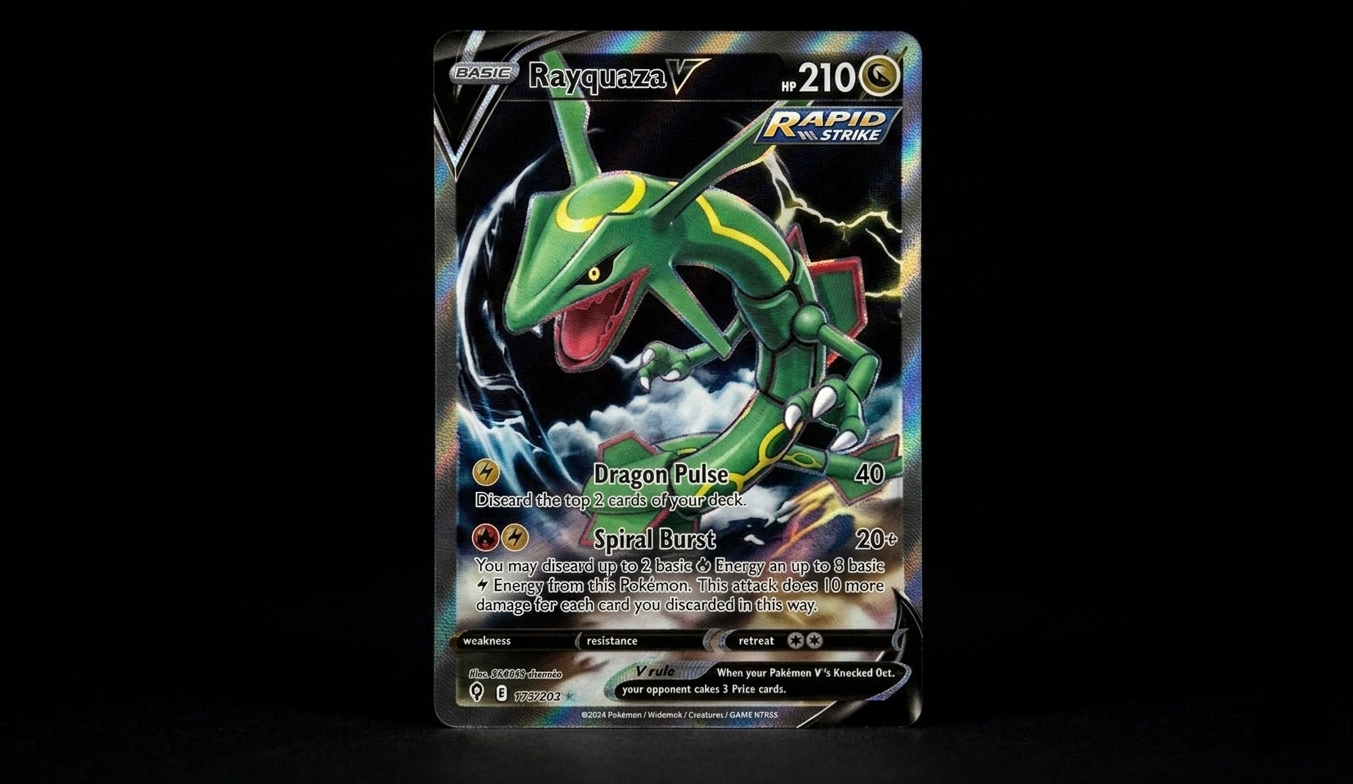 Rayquaza V Pokemon card