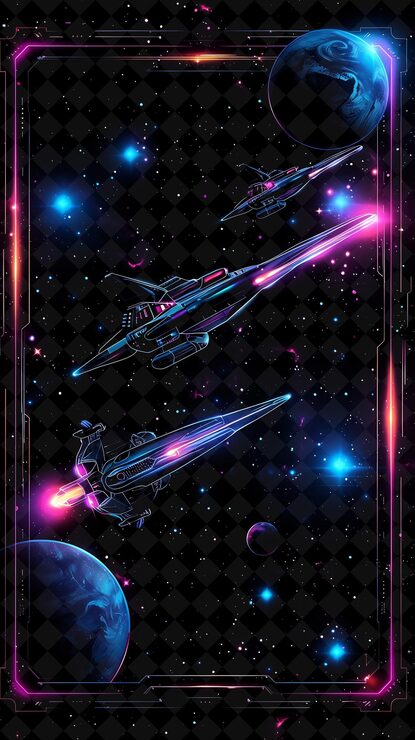 galactic-voyage-arcane-frame-with-spaceships-distant-pla-neon-color-frame-y2k-art-collection_1142283-73731