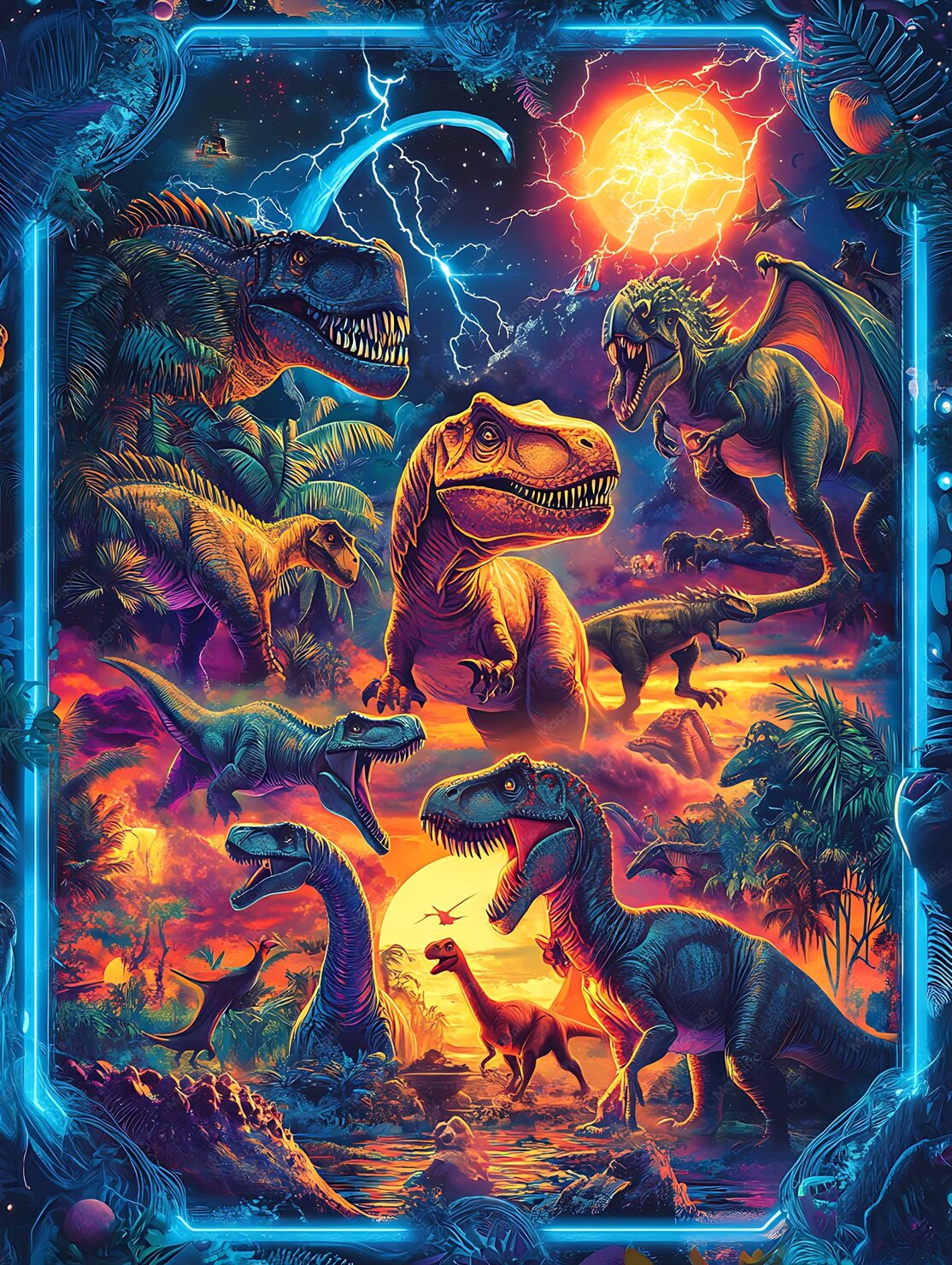 vibrant-neon-dinosaurs-electric-light-collage_1355275-1753